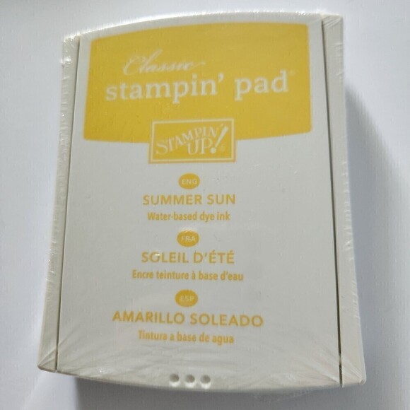 Stampin’ Up! Summer Sun Classic Stamp Ink Pad SEALED Yellow New - Picture 1 of 1